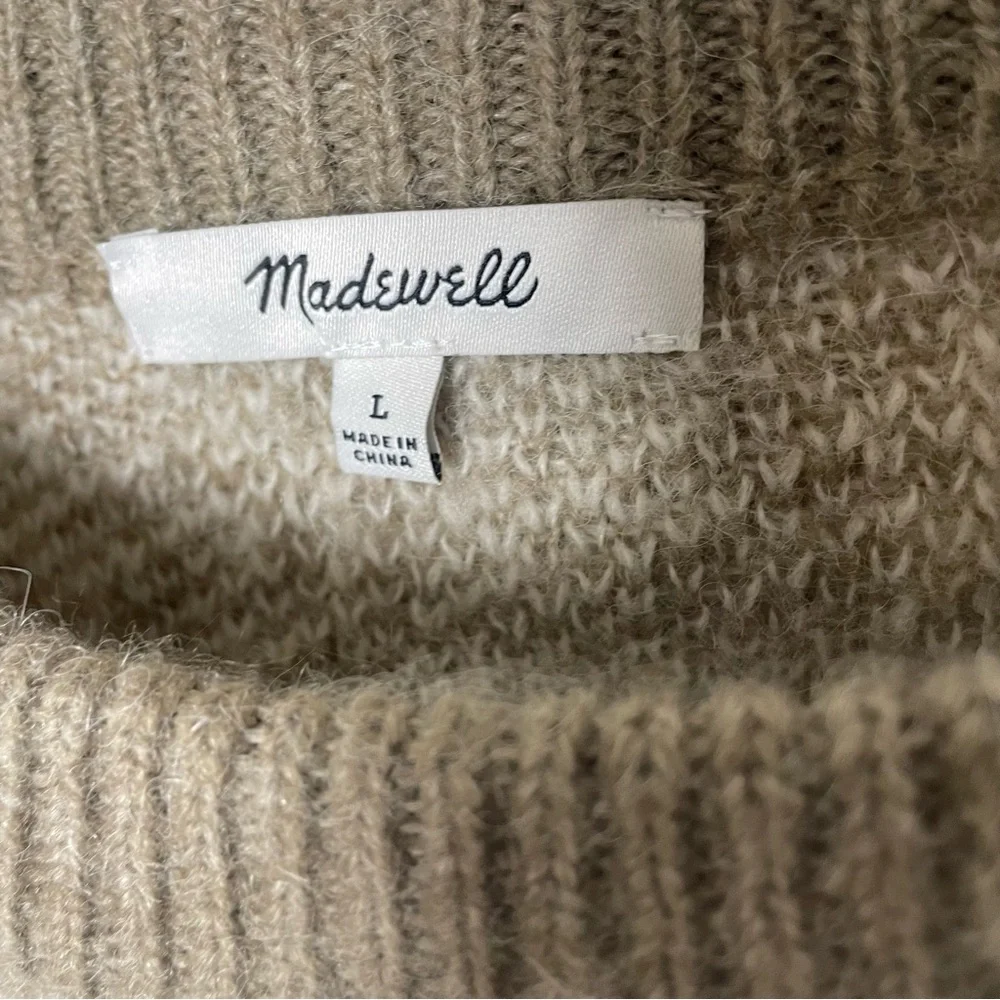 Madewell Hartfield Pullover Sweater‎ in Heather Ashwood, L